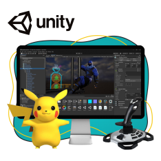 Мир игр на Unity 2D на популярном движке + AI-помощники - КИБЕРшкола программирования для детей, компьютерные курсы для школьников, начинающих и подростков - KIBERone г. Троицк