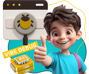 Тестирование & Vibe Debug. Охотники за багами - КИБЕРшкола программирования для детей, компьютерные курсы для школьников, начинающих и подростков - KIBERone г. Троицк