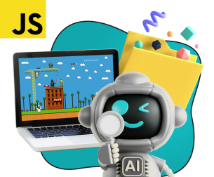 Язык программирования JavaScript + AI. Проектное обучение + геймификация + AI-помощники - КИБЕРшкола программирования для детей, компьютерные курсы для школьников, начинающих и подростков - KIBERone г. Троицк