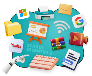 Цифровая база для школьника - КИБЕРшкола программирования для детей, компьютерные курсы для школьников, начинающих и подростков - KIBERone г. Троицк